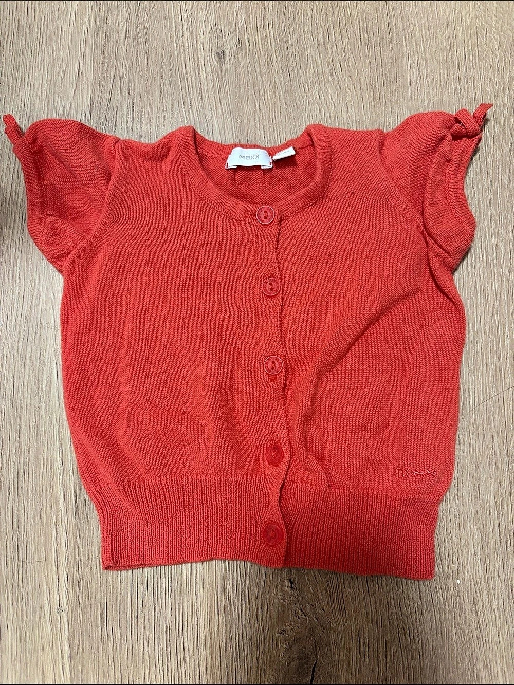 Moxie Red Knit Button-Front Sweater